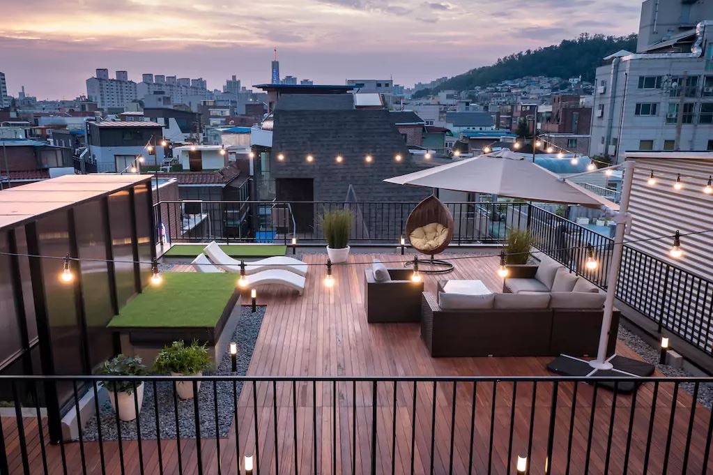 Rooftop Airbnb เกาหลี