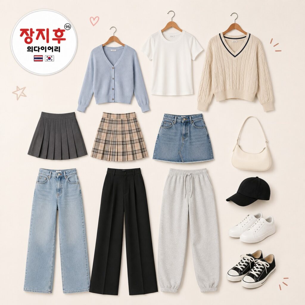 ชื่อเสื้อผ้าในภาษาเกาหลี