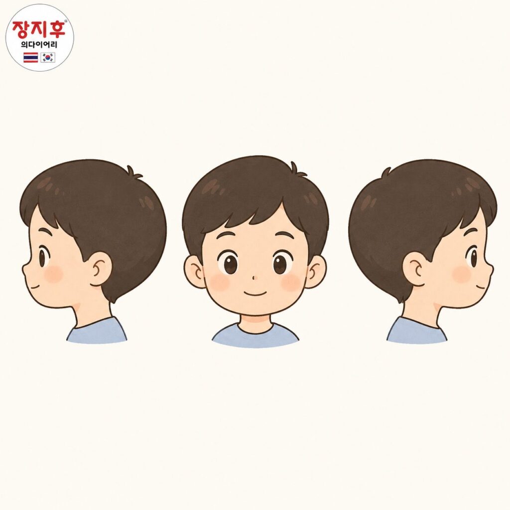อวัยวะบนใบหน้าในภาษาเกาหลี