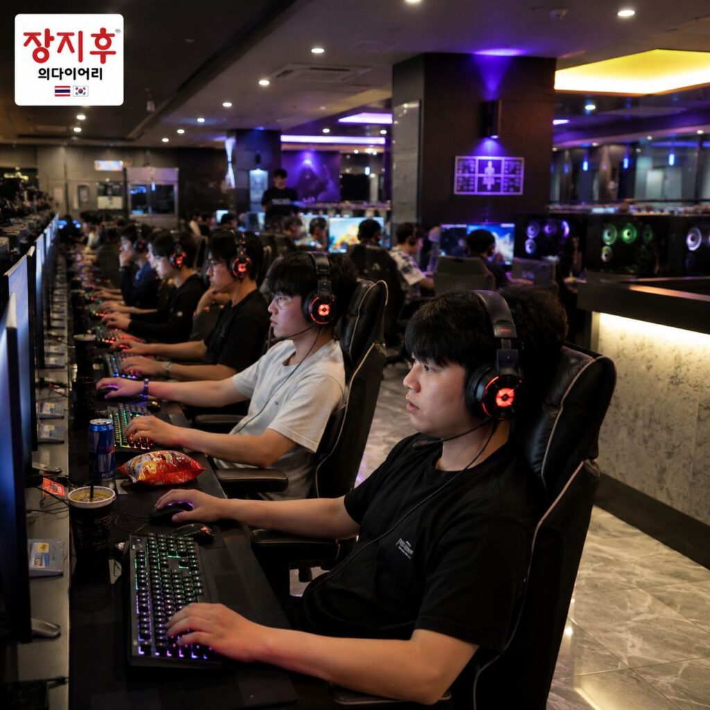 피시방 PC Bang ร้านเล่นเกม ร้านคอม เกาหลี